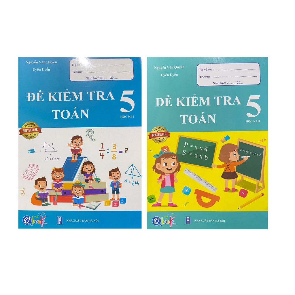 Sách - Combo Đề kiểm tra toán 5