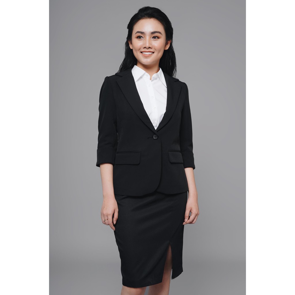 Áo vest hotex trơn đen B437 NỮ TNG