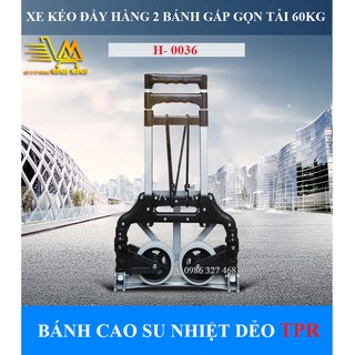 [VIDEO+ ẢNH THẬT+ GỌN NHẸ BỎ CỐP Ô TÔ] Xe đẩy hàng 2 bánh maxkiwi h0036