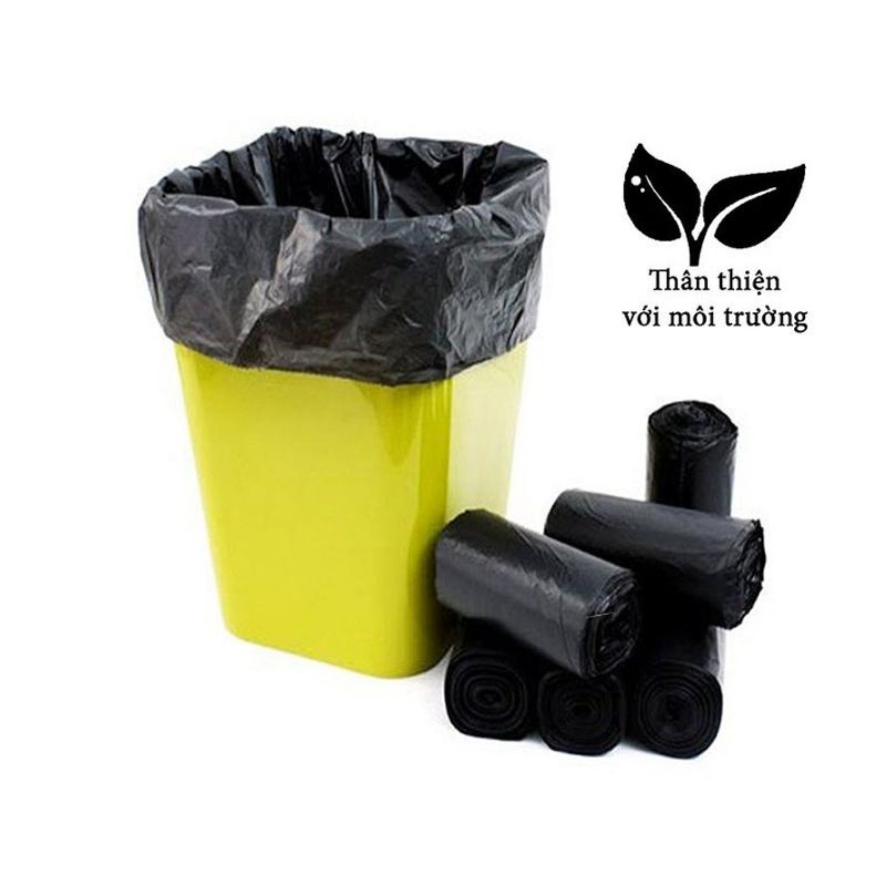 Set 3 cuộn túi rác tự phân hủy sinh học bảo vệ môi trường to 55*65 MISY HOME