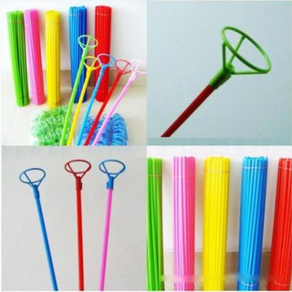 Combo 10 tay cầm bóng bay dài 26cm, que gài bóng bay, que giữ bóng bay