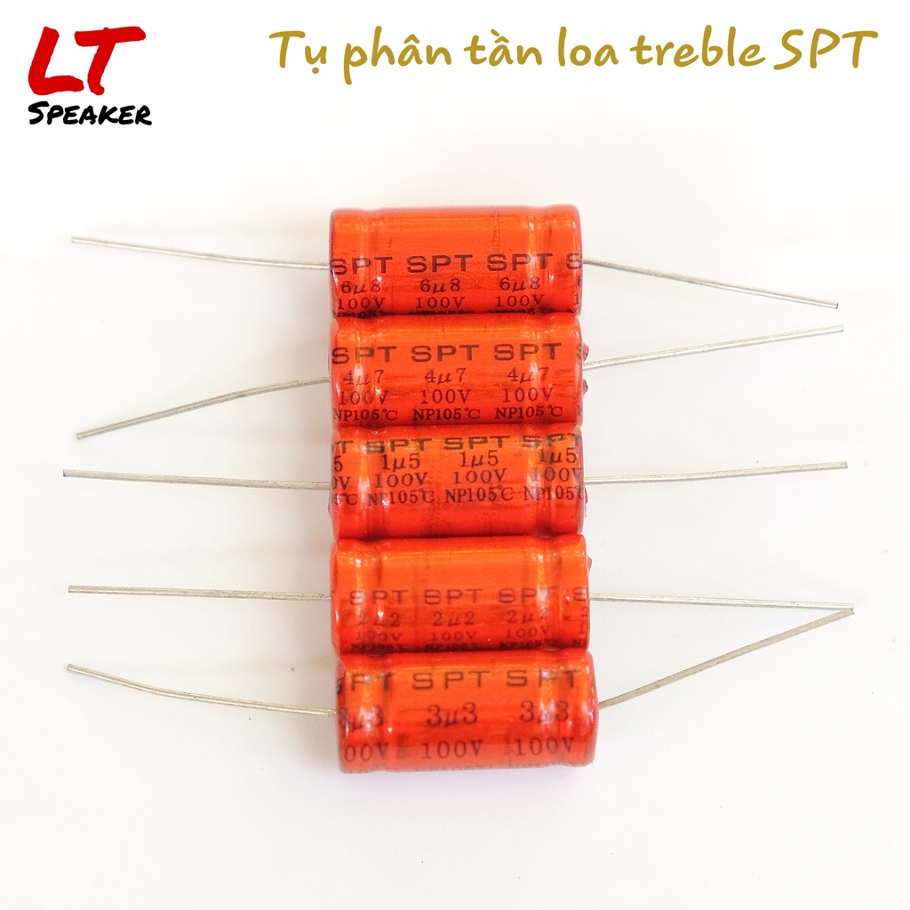 Tụ lọc phân tần cho loa Treble SPT 100V 1.5uf - 6.8uf - Hàng tốt độ nhiễu thấp