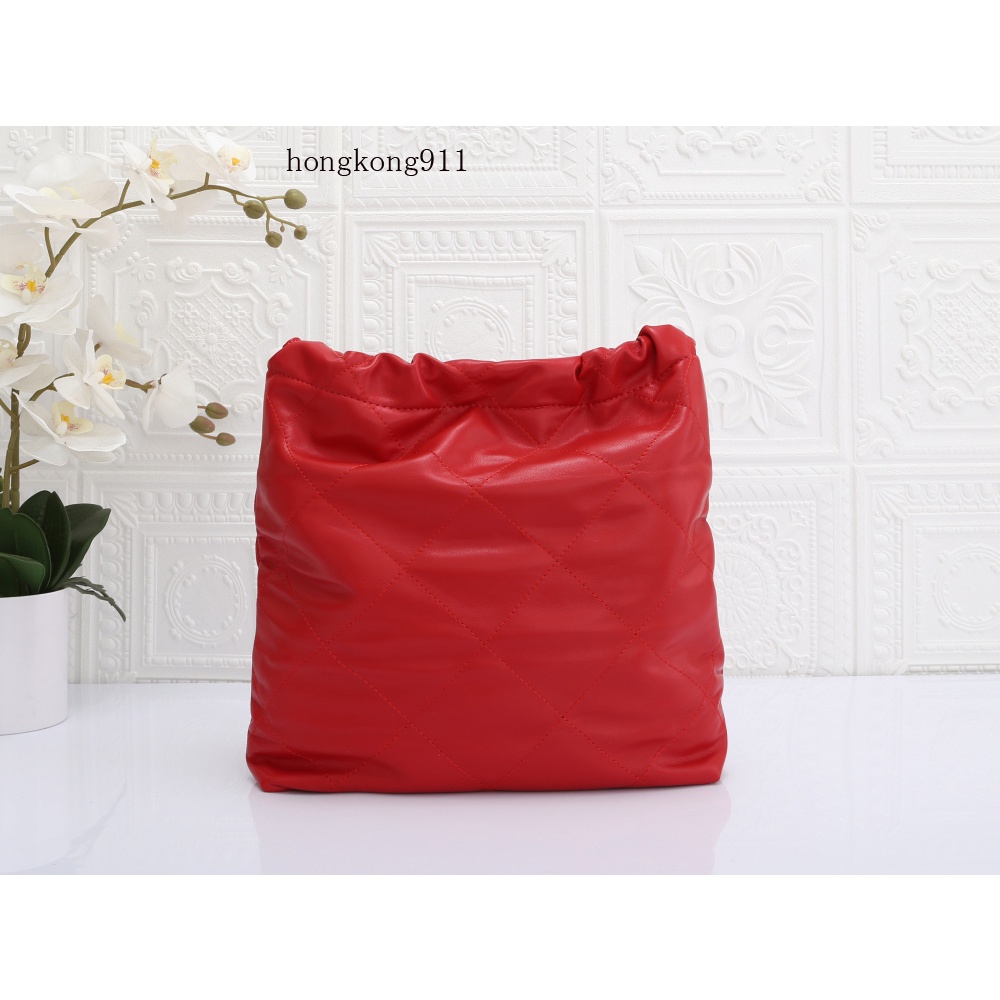 Túi Xách Da PU Họa Tiết Hình Thoi Phong Cách Chanel Retro 2022 Sức Chứa Lớn 22 Túi Đựng Rác Tiện Dụng Cho Nữ