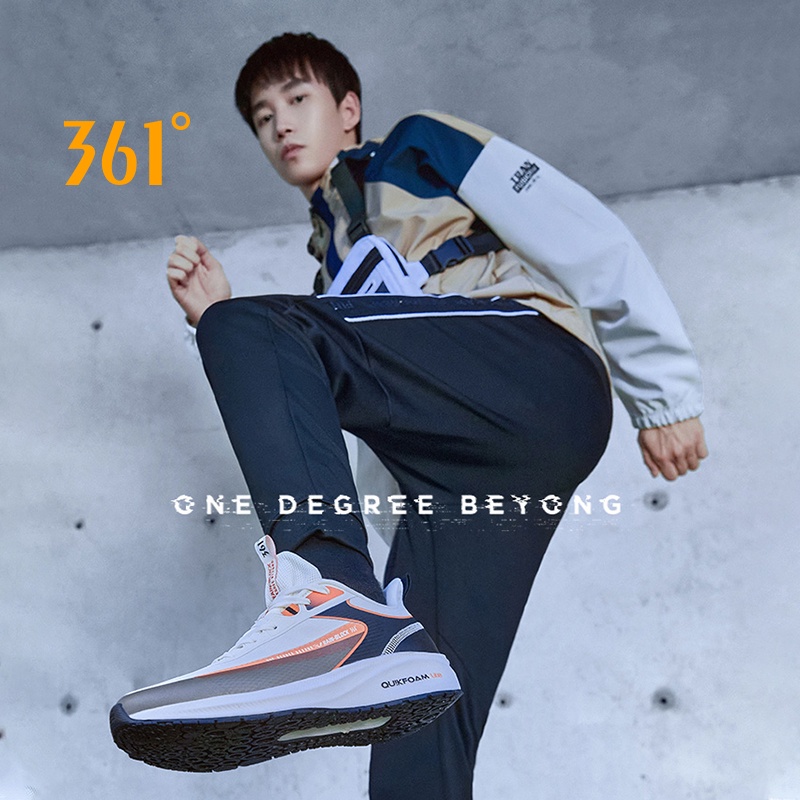 361 Degrees Giày thể thao nam thiết kế thoáng khí chống thấm nước 672142225