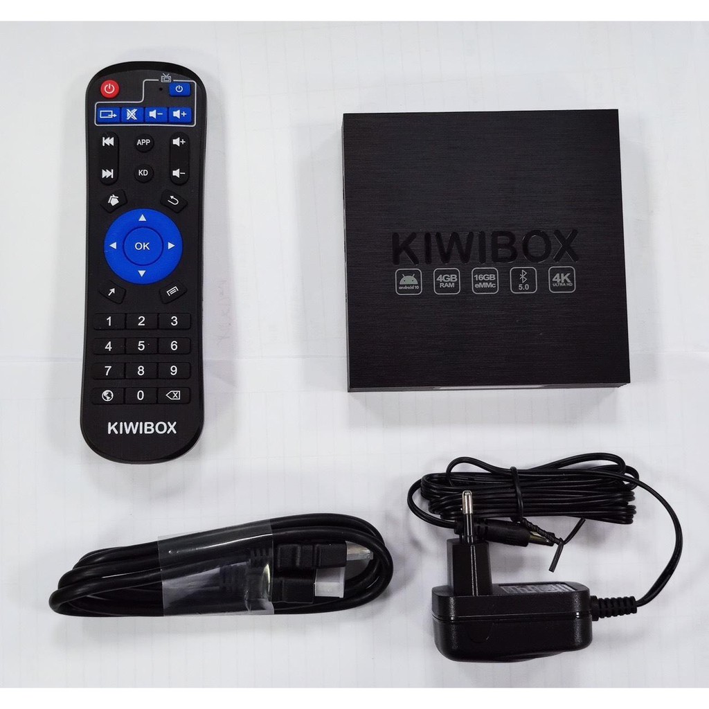 Android tv Box Kiwibox S10 Pro Tặng đk giọng nói- Ram 4GB Rom 16Gb, Android 10, cấu hình cực mạnh- Hàng Chính Hãng