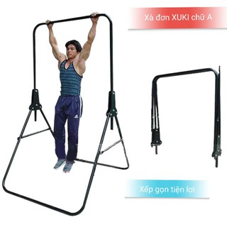 xà đơn xếp chữ A có điều chỉnh độ cao phù hợp mọi lứa tuổi