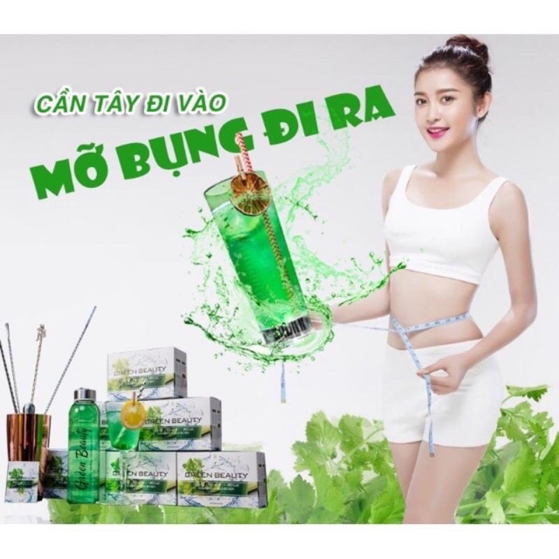 Nước ép cần tây Green Beauty giúp giảm cân cấp tốc đẹp da giữ dáng cân bằng nội tiết detox hiệu quả chính hãng 30 gói