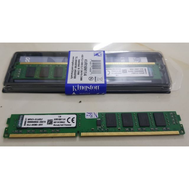 Ram máy tính PC DDR3 8GB BUS 1600/1333 KINGTON - bảo hành 3 năm