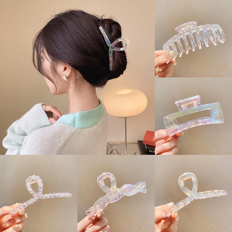 Kẹp Tóc Trong Suốt Đơn Giản Dễ Thương Phong Cách Hàn Quốc