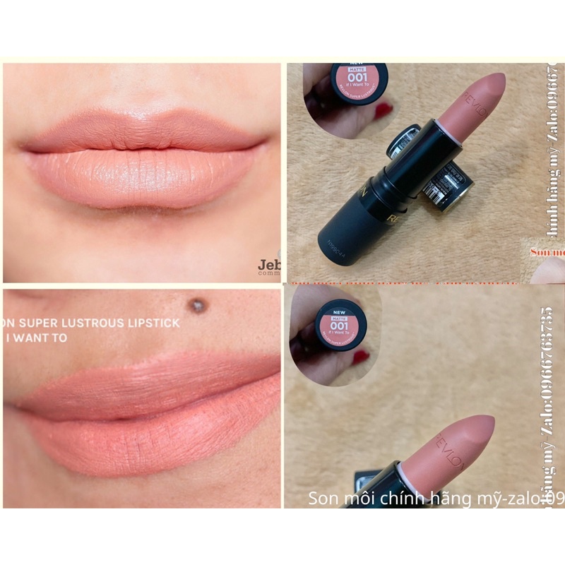 Son thanh lý Revlon Super Lustrous The Lustrous  Mattes Lipstick chính hãng mỹ