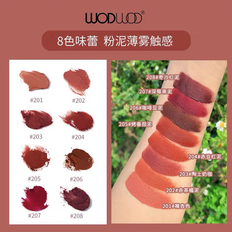 Son Wodwod nơ hồng siêu mịn mướt thiết kế xinh xắn có ảnh shop chụp