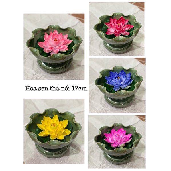 Hoa sen thả nổi loại to 17cm