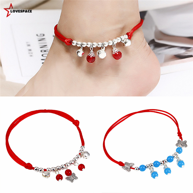 Lắc Chân Bện Dây Màu Đỏ May Mắn Cho Nữ | BigBuy360 - bigbuy360.vn
