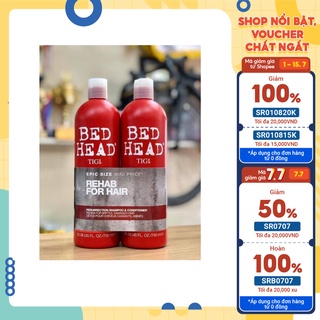 Cặp dầu gội xả tigi 750ml/1chai