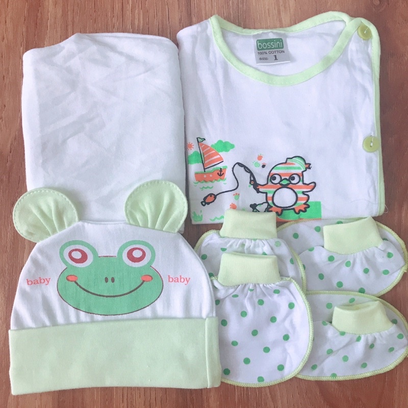 Set đồ sơ sinh 5 món nhiều màu