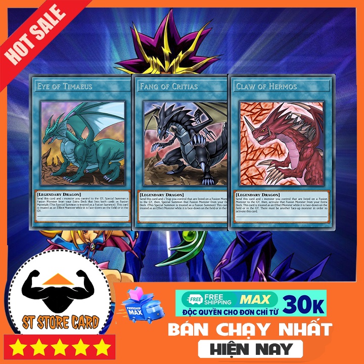 Thẻ bài Yugioh Rồng thần vô danh THẺ IN ST STORE CARD 115