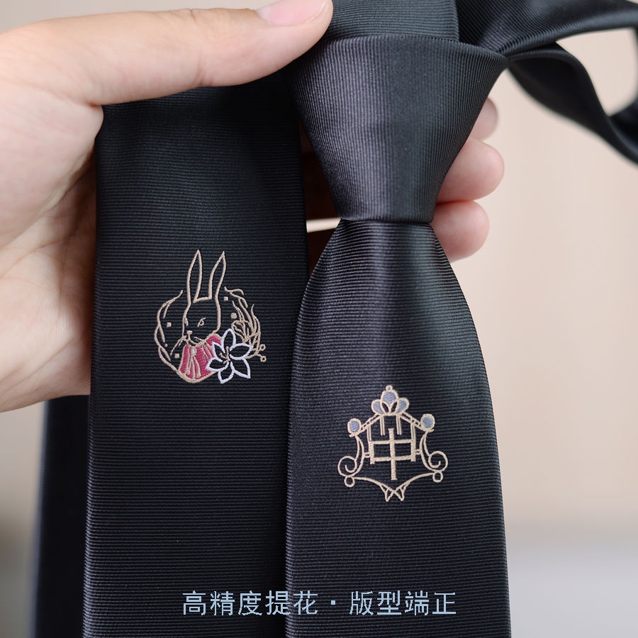 Cà Vạt Đồng Phục Màu Đen Làm Thủ Công Dễ Phối Đồ Thời Trang Cho Nam