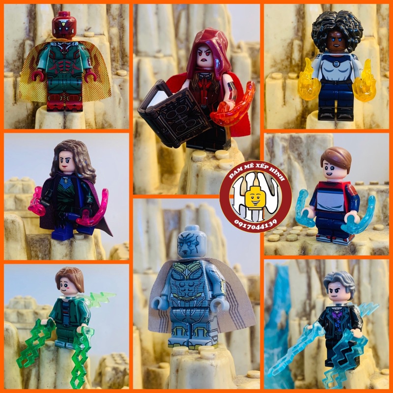 Đồ chơi xếp hình - Minifigure Marvel - Wanda Vision- WM6115 - Suit film - Hàng cao cấp - Ảnh shop !