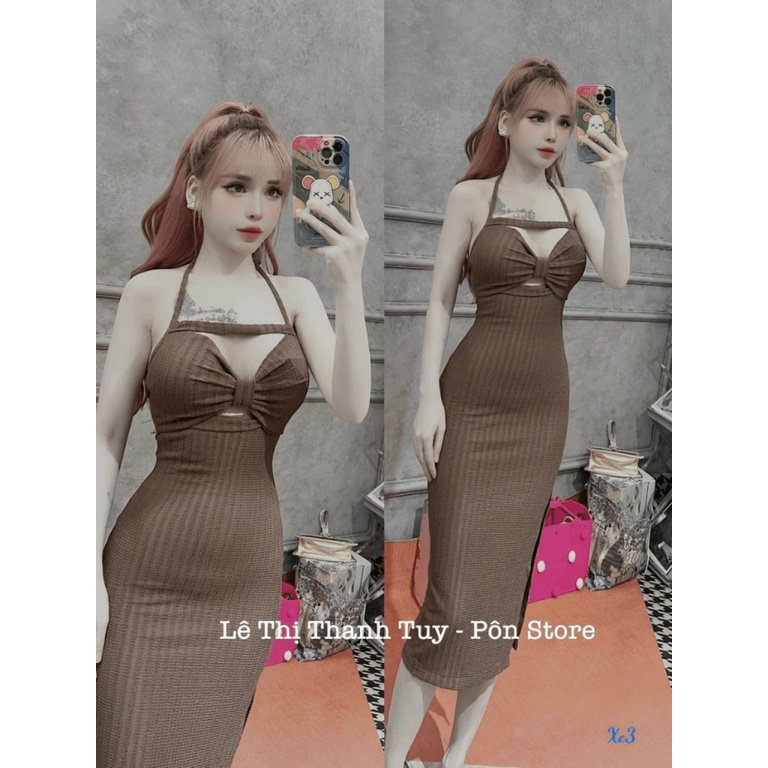 (Mẫu Mới) ĐẦM THUN GÂN SIÊU SEXY, CUỐN HÚT CHO CHỊ EM ĐI CHƠI CŨNG NHƯ ĐI TIỆC UP hhp