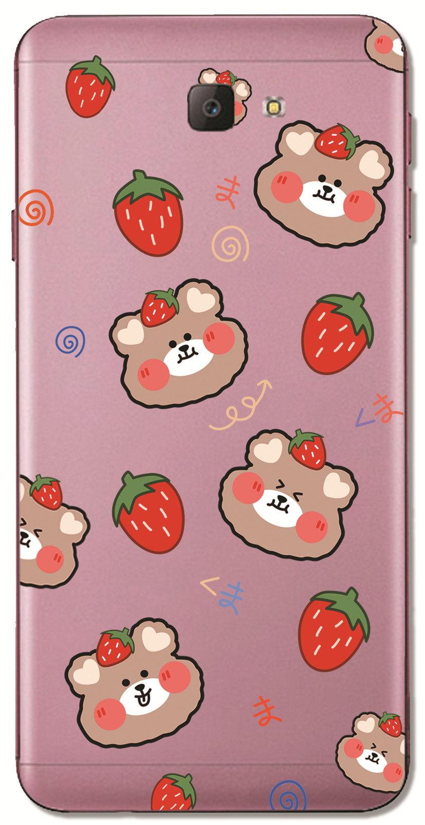 Samsung Galaxy A7 A5 A3 2017/A720 A520 A320 A6S A8S A9 A8 Star INS Cute Cartoon Little brown bear Clear Soft Silicone TPU Phone Casing Lovely astronaut Rocket ship Case Couple Back Cover