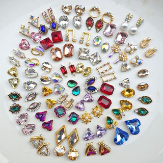 ( ảnh thật ) Set 100 viên đá khối charm trang trí móng