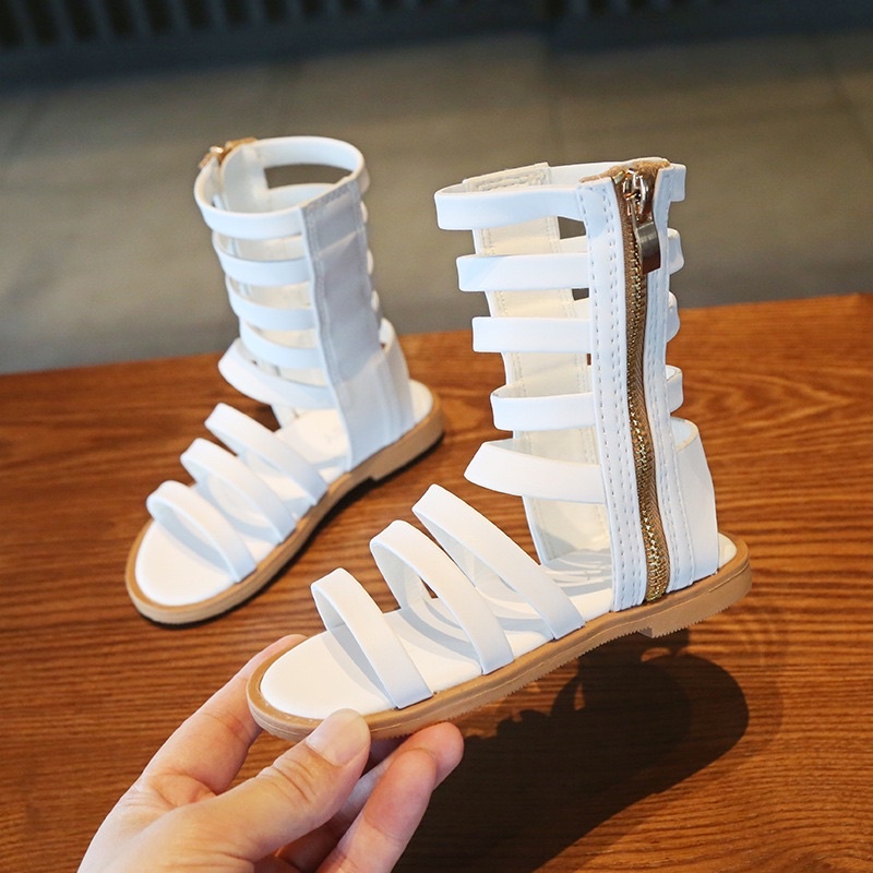 SANDAL Chiến Binh Cổ Cao Thoải Mái Thời Trang Mùa Hè Cho Bé Gái 1-8 Tuổi