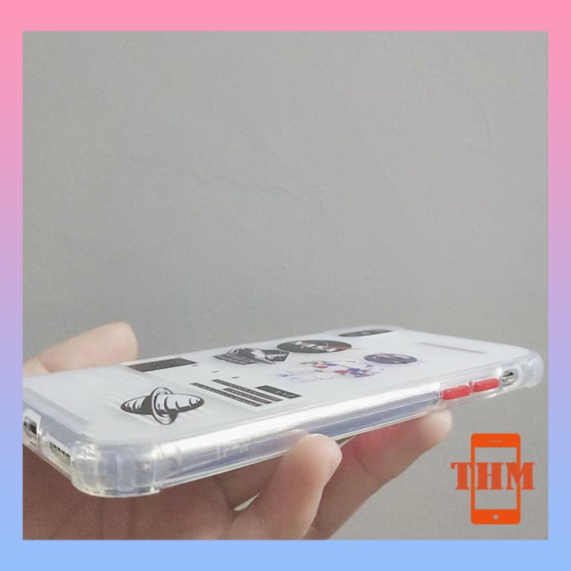 Ốp điện thoại silicon in phi hành gia cho iPhone 6/6plus/6s/6splus/7/7plus/8/8plus/x/xs/11/12/13/pro/max/plus/promax-802