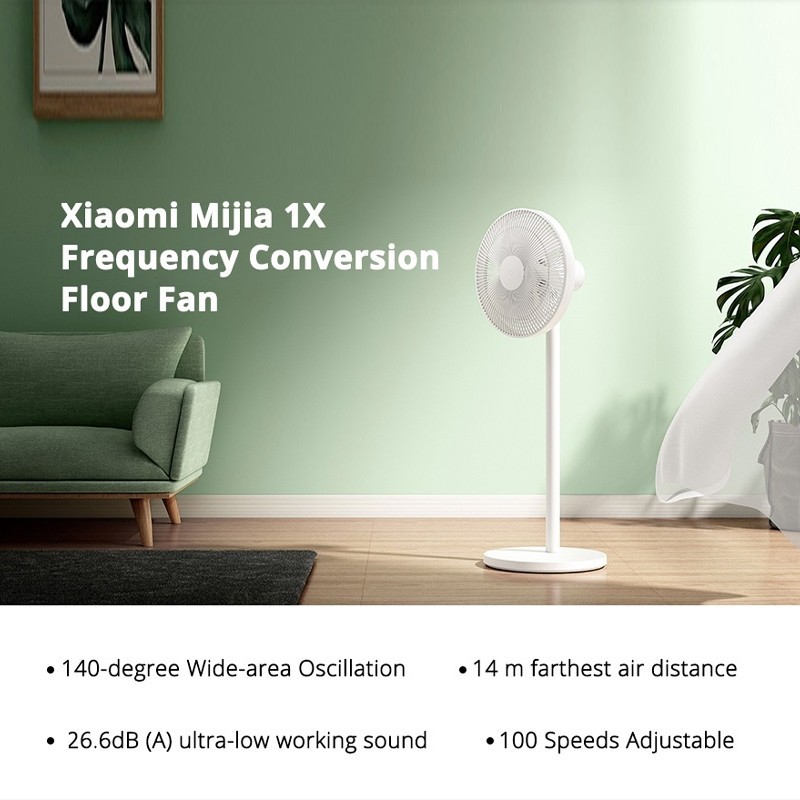 Quạt cây thông minh XIAOMI Mijia Standing Fan 1X DC không ​chổi than khả năng làm mát diện tích rộng Bảo hành 12 tháng