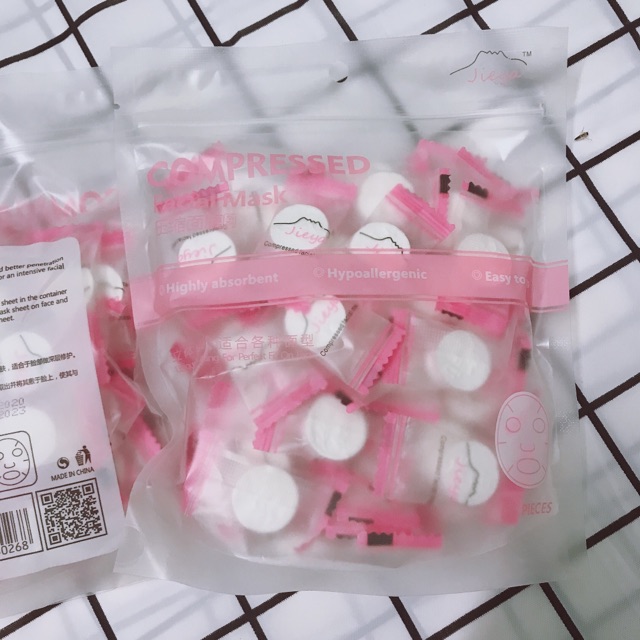 Combo 10 miếng mặt nạ giấy nén Miniso Nhật Bản