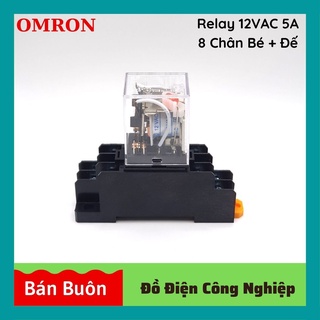 Relay omron 12v 8 chân, rơ le trung gian 12v