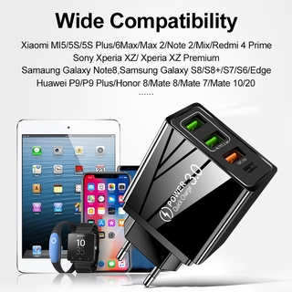 Củ Sạc Nhanh Qc3.0 3 Cổng Usb 3 Cổng Cho Android Và Iphone