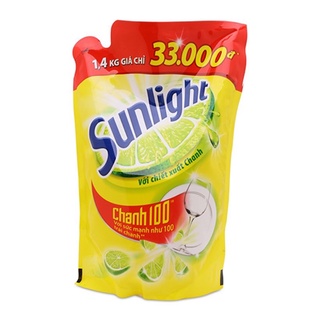Nước Rửa Chén Sunlight Chiết Xuất Chanh Dạng Túi (1.35l)