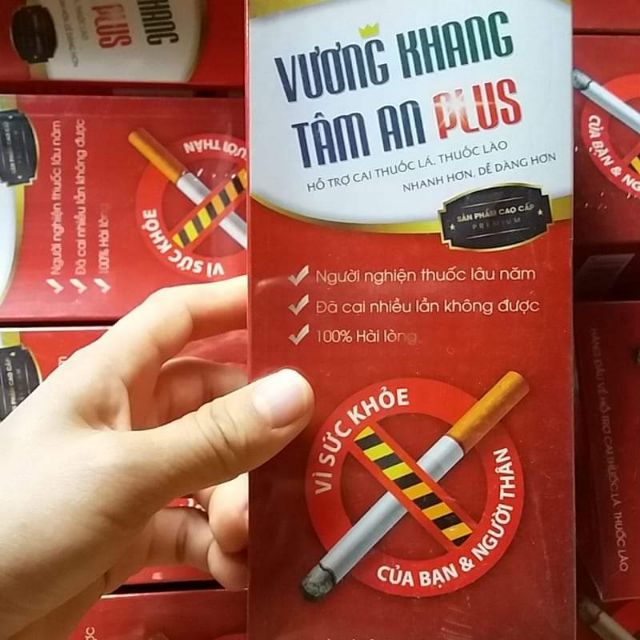 Vương Khang Tâm An Plus( sản phẩm hỗ trợ cai thuốc lá, thuốc lào chi 1lieu trình)
