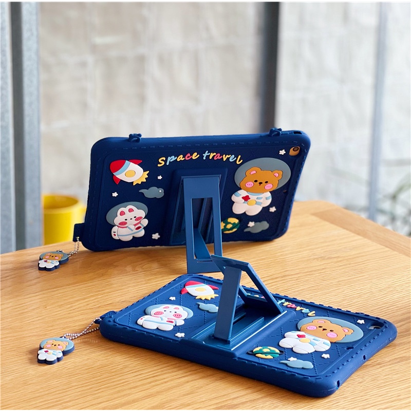 Ốp Máy Tính Bảng Silicone Với Dây Đeo Cho Samsung Galaxy Tab A8 8 "A7 Lite 8.7" 10.4 "SM-T290 T295 SM-X200 X205 SM-T500 T505 SM-T220 T225