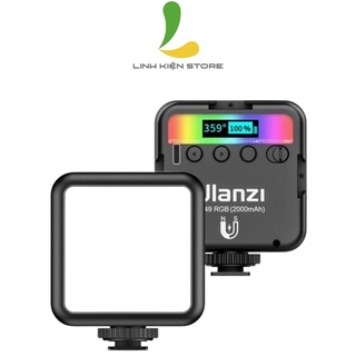 Đèn hỗ trợ quay phim chụp ảnh ULANZI VL49 RGB/VL49 - Phụ kiện chiếu sáng hỗ trợ nhiệt độ màu 2500k-9000k với 49 bóng đèn