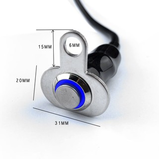 Công Tắc Led Có Pat Gắn Cùm Tay Lái Xe Máy [ Loại Ngắn ]