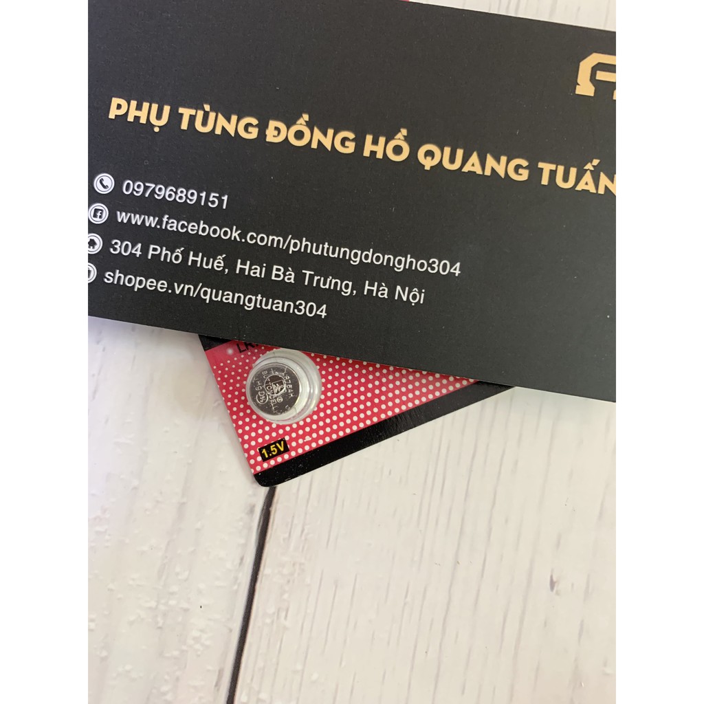 PIN nhỏ đầu đũa LR48 LR754 SR48 SR754 AG5 G5 393 RW28 309 G5A L754 SR754W 193 TIANQIU 1 vỉ 10 viên