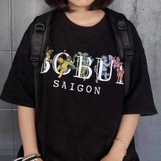 Áo thun Unisex tay lỡ BOBUI, áo phông form rộng dáng dài
