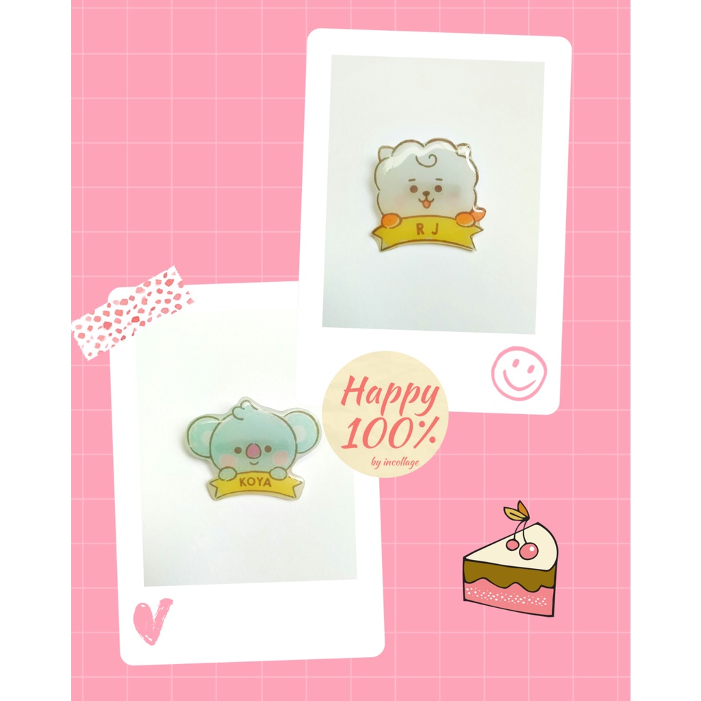 Ghim cài áo BTS, túi, balo phong cách BT21