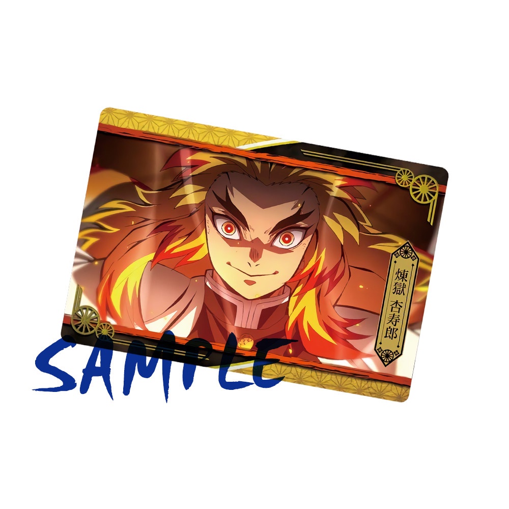 Ảnh card bo góc in hình KIMETSU NO YAIBA - Mugen Train Arc thẻ bo viền 5*8cm anime Thanh Gươm Diệt Quỷ chibi M2