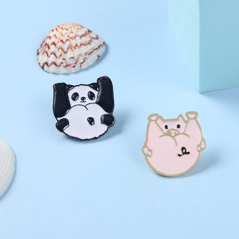 Ghim cài áo QIHE JEWELRY hình động vật hoạt hình xinh xắn