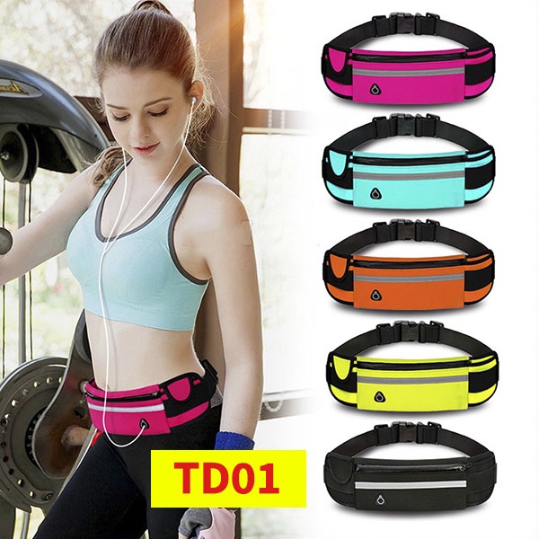 Túi Đeo Hông Chạy Bộ Đa Năng Bun Sport TD01 - Đựng Điện Thoại Bình Nước Thể Thao Có Dải Phản Quang