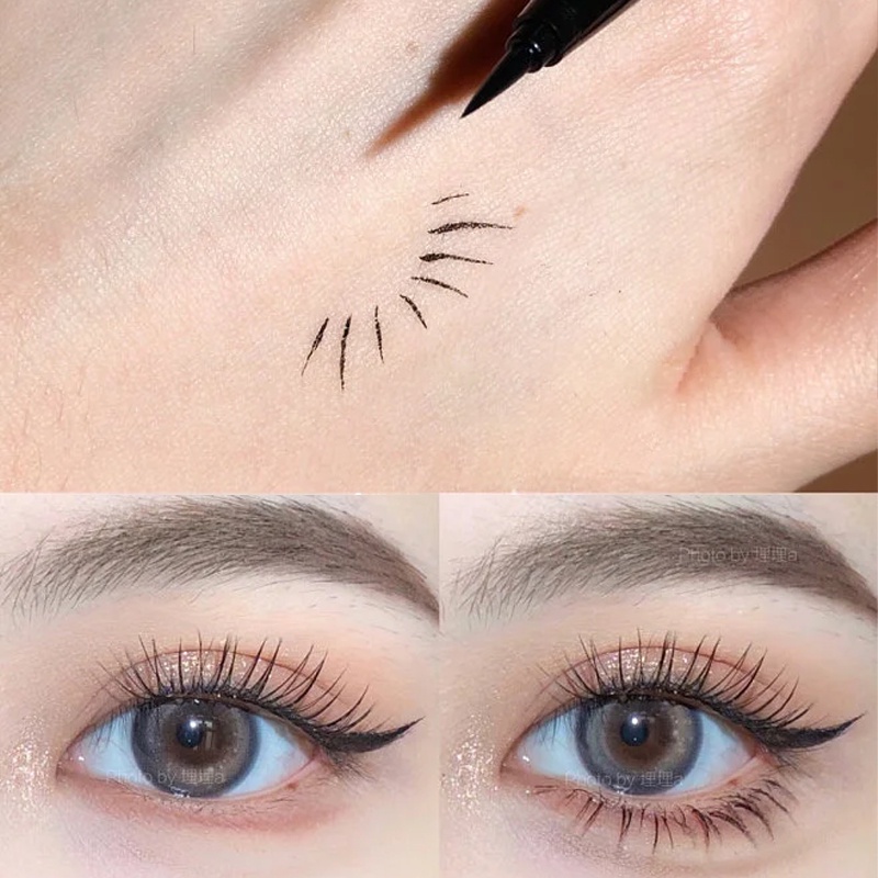 Bút kẻ mắt nước SUAKE 0.01mm màu siêu mịn chống nước lâu trôi nhanh khô