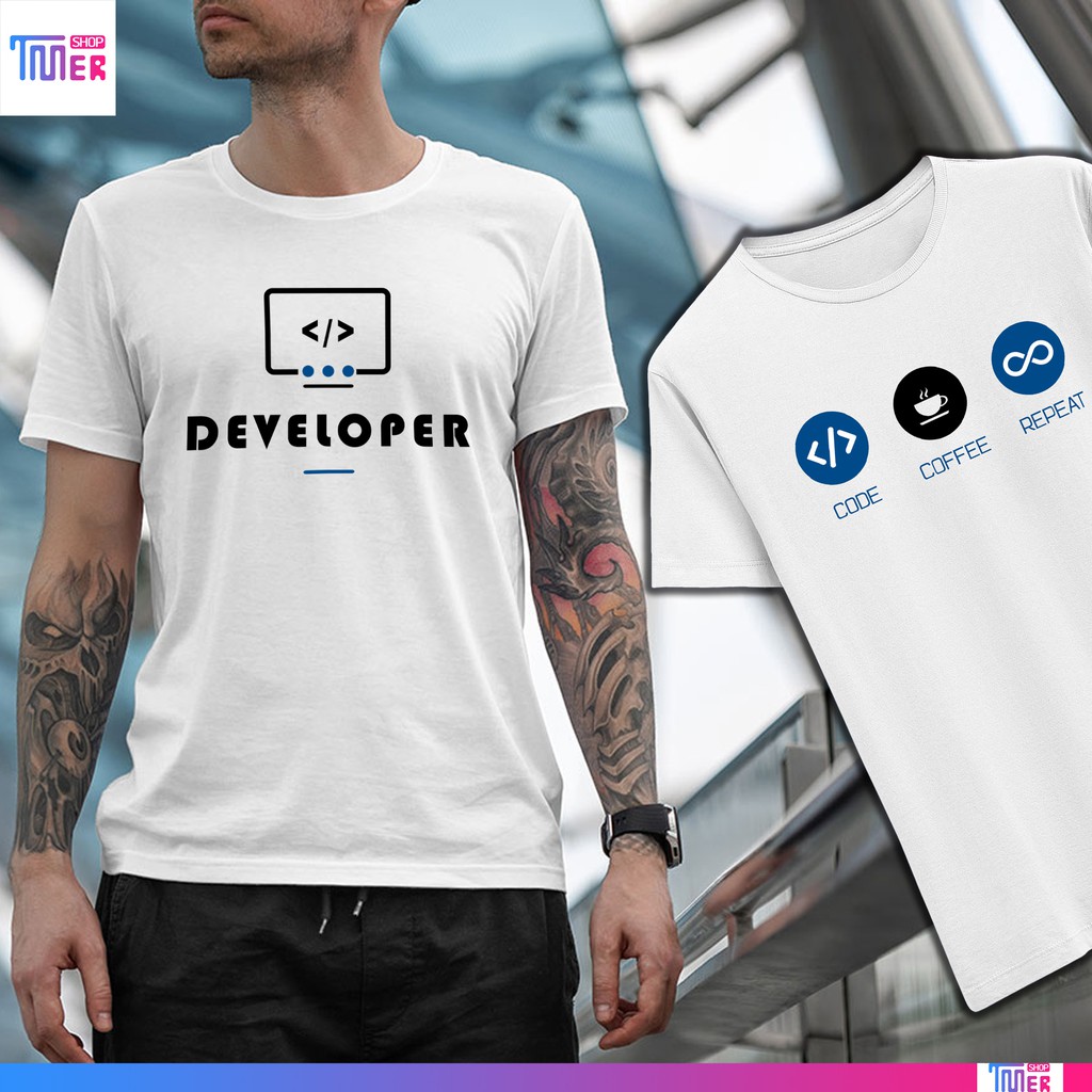 Áo Thun Developer, Lập Trình Viên, Coder - TMer