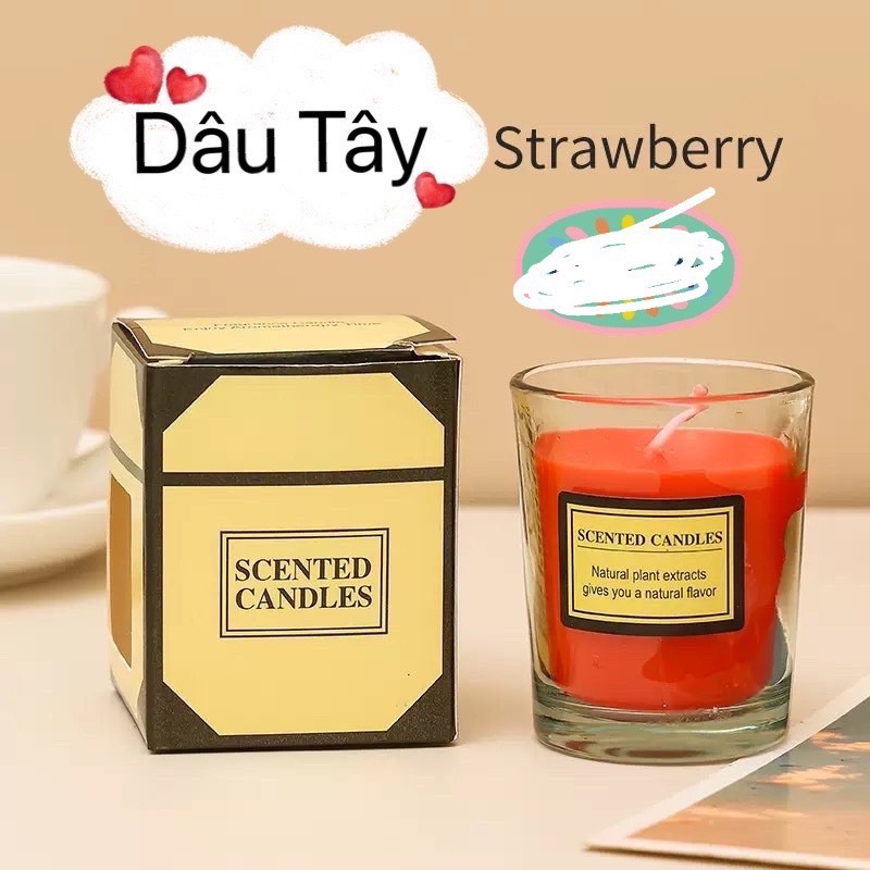 Nến thơm thiên nhiên trang trí phòng SCENTED CANDLES 4x6cm