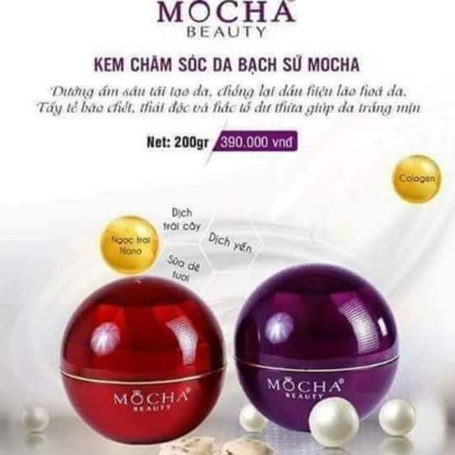 Body bạch sứ mocha, tặng mặt nạ dưỡng da