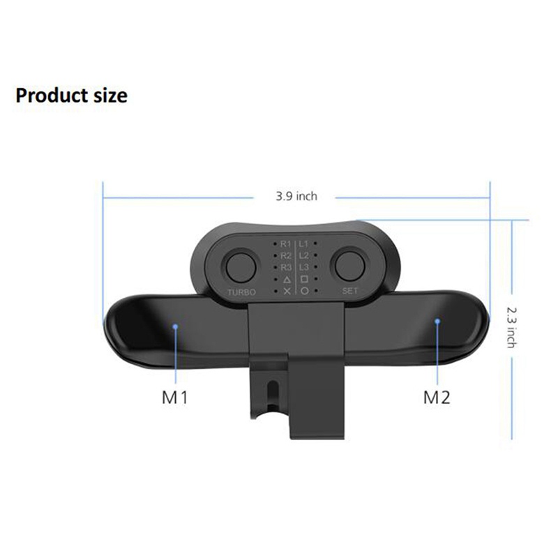 for DualShock4 Gamepad Back Button Attachment Joystick Rear Accessories