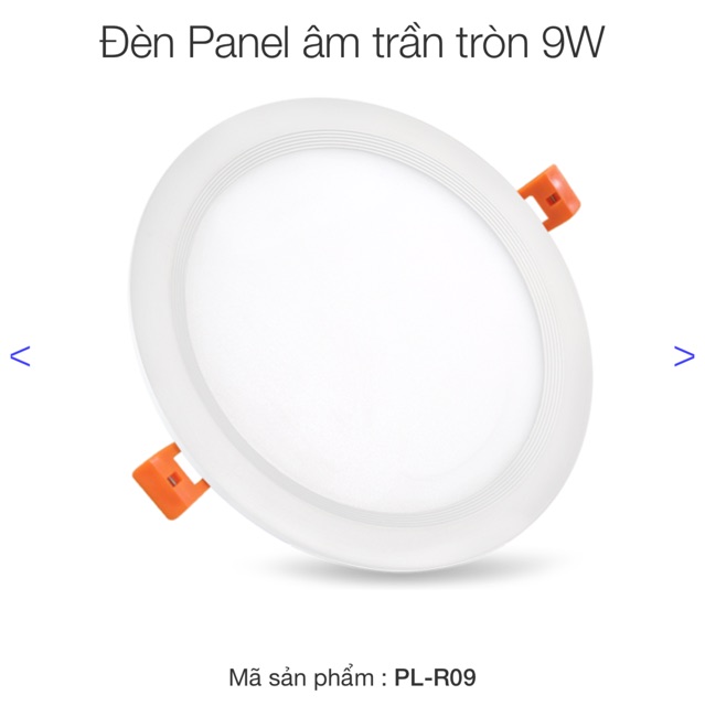 Đèn âm trần tròn 9W Roboled-Vinaled 9W PL-R09, phi 150 (ánh sáng Trắng, vàng, trắng ấm)