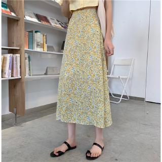 Chân Váy Dài Vải Chiffon Họa Tiết Hoa Xinh Xắn Cho Nữ