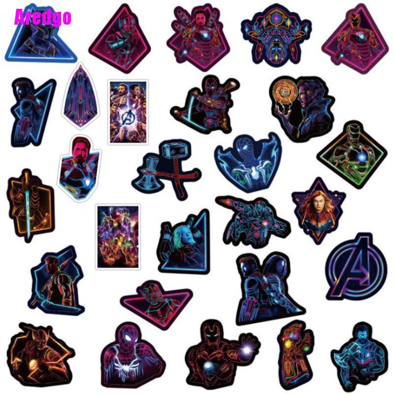 MARVEL Set 100 Miếng Dán Tường Trang Trí Hình Siêu Anh Hùng